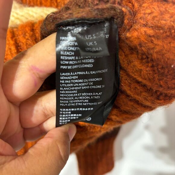 Urban Outfitters Super Soft Chunky Oversized Sweater Small Multicolor Crew Neck - Picture 6 of 7